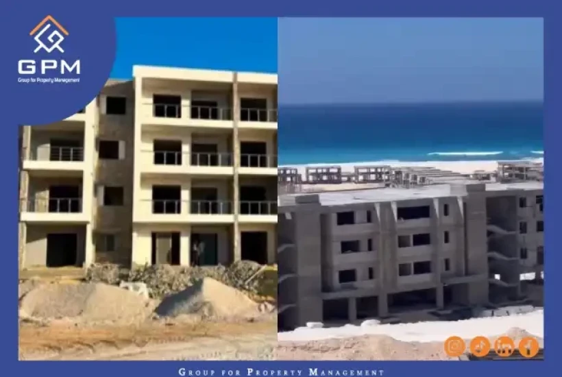 شاليه للبيع فيو بحر فى دوس الساحل الشمالي